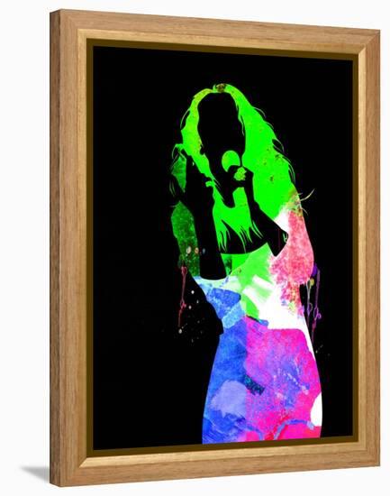 Celine Watercolor-Lana Feldman-Framed Stretched Canvas