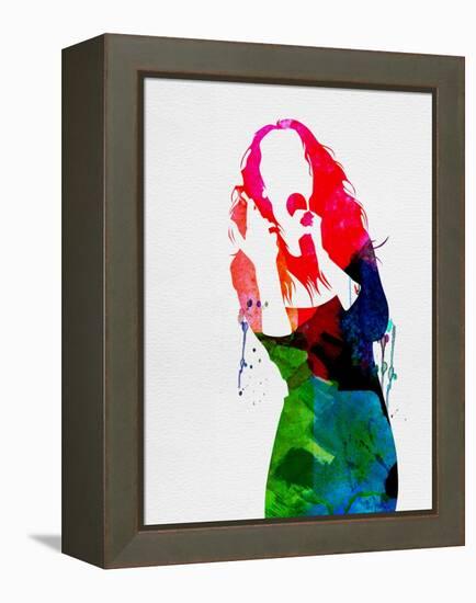 Celine Watercolor-Lana Feldman-Framed Stretched Canvas