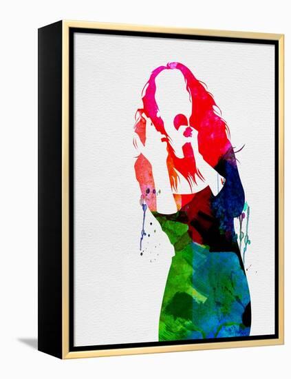 Celine Watercolor-Lana Feldman-Framed Stretched Canvas