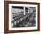 Cellar of Maturing Wines as Wine Maker Tests with Pipette-Carlo Bavagnoli-Framed Photographic Print