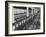 Cellar of Maturing Wines as Wine Maker Tests with Pipette-Carlo Bavagnoli-Framed Photographic Print