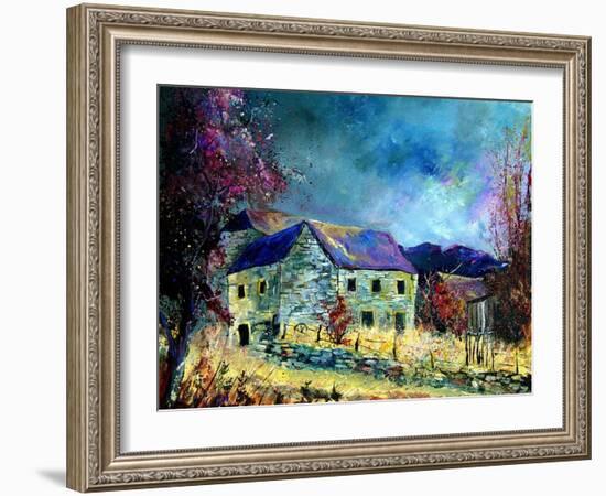 Celles village ardennes belgium-Pol Ledent-Framed Art Print