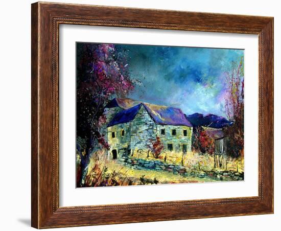 Celles village ardennes belgium-Pol Ledent-Framed Art Print