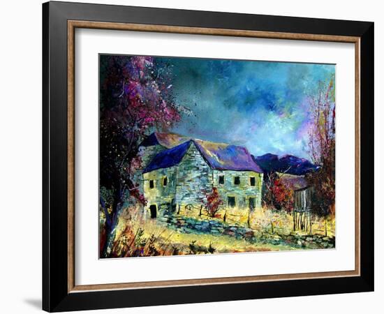 Celles village ardennes belgium-Pol Ledent-Framed Art Print