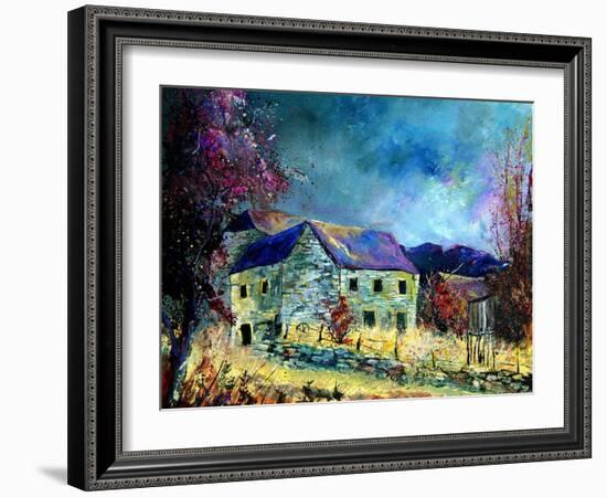 Celles village ardennes belgium-Pol Ledent-Framed Art Print