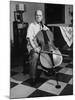 Cellist Pablo Casals at His Home-null-Mounted Premium Photographic Print