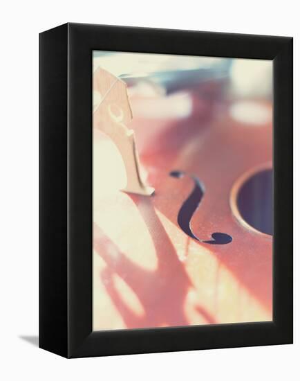 Cello Close Up-Myan Soffia-Framed Premier Image Canvas