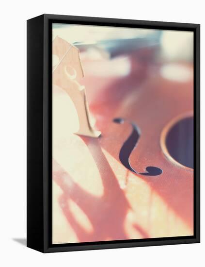 Cello Close Up-Myan Soffia-Framed Premier Image Canvas