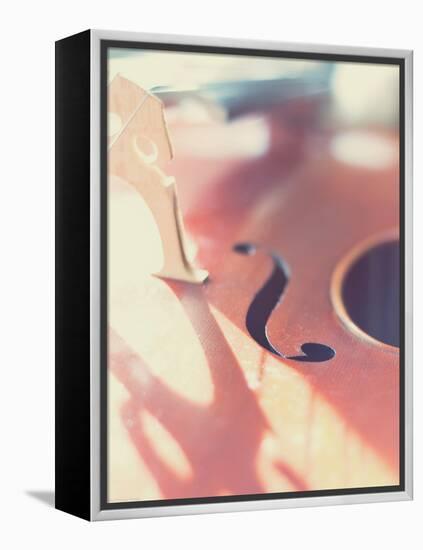 Cello Close Up-Myan Soffia-Framed Premier Image Canvas