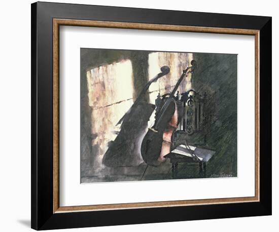 Cello in Sunlight-John Lidzey-Framed Giclee Print