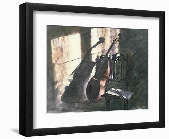 Cello in Sunlight-John Lidzey-Framed Giclee Print