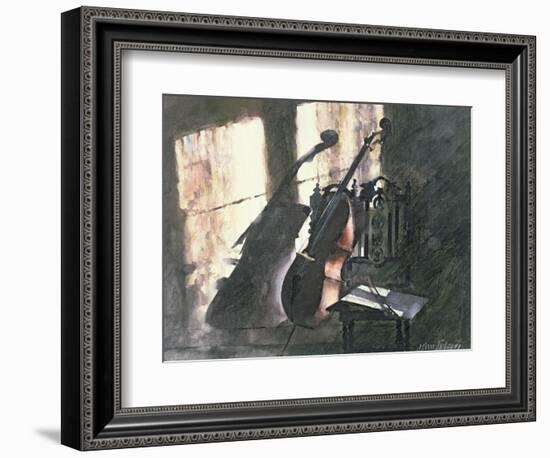 Cello in Sunlight-John Lidzey-Framed Giclee Print