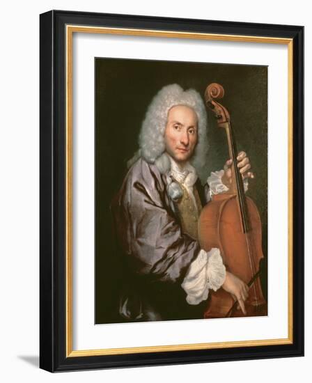 Cello Player, C.1745-50-Giacomo Ceruti-Framed Giclee Print