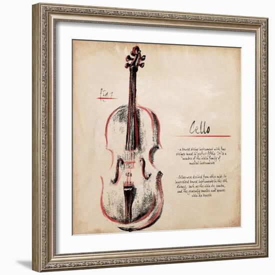 Cello-Hakimipour-ritter-Framed Art Print