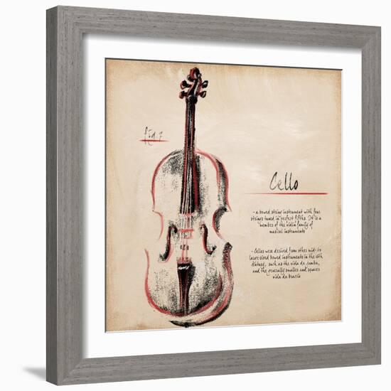 Cello-Hakimipour-ritter-Framed Art Print