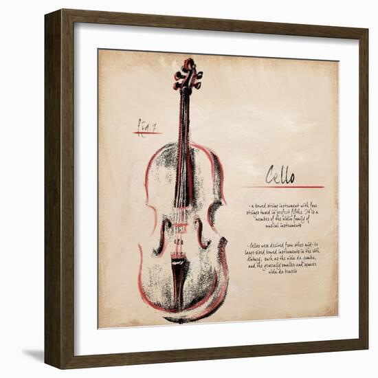 Cello-Hakimipour-ritter-Framed Art Print