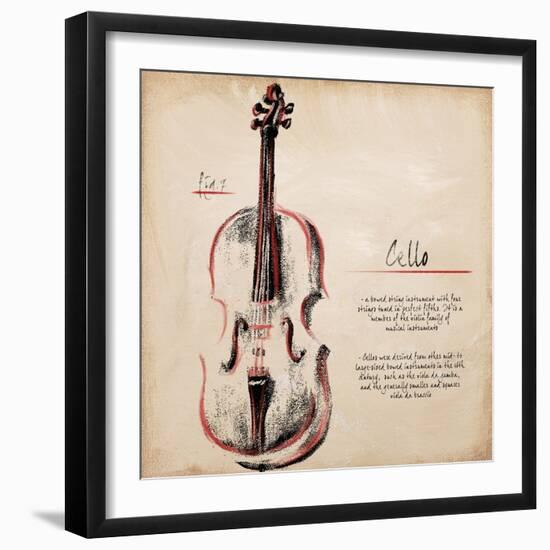 Cello-Hakimipour-ritter-Framed Art Print