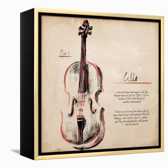 Cello-Hakimipour-ritter-Framed Stretched Canvas