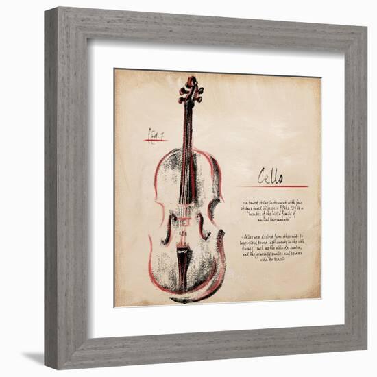 Cello-Hakimipour-ritter-Framed Art Print