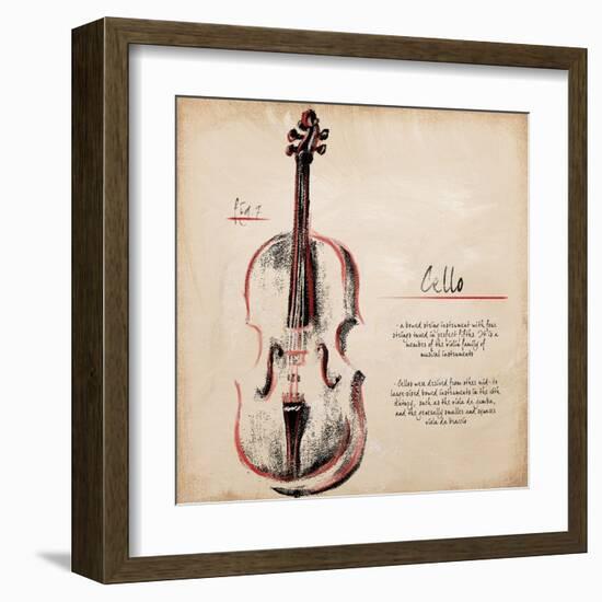 Cello-Hakimipour-ritter-Framed Art Print