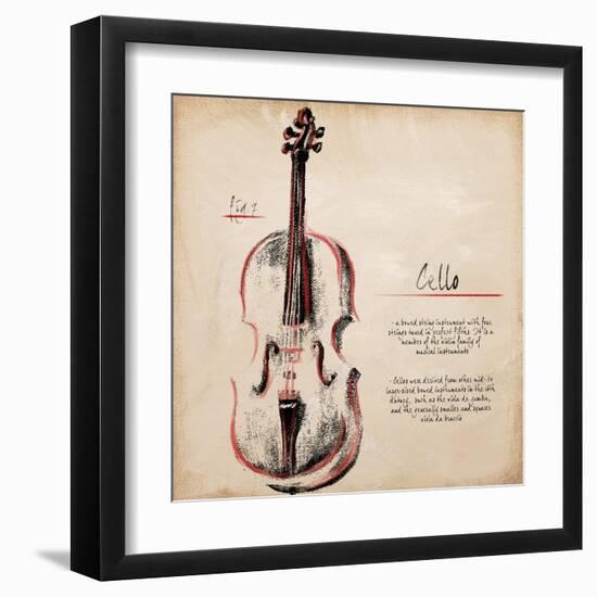 Cello-Hakimipour-ritter-Framed Art Print