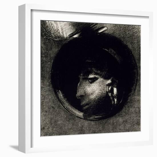 Cellule Auriculaire, 1893 (Litho on Chine Appliqué Paper)-Odilon Redon-Framed Giclee Print