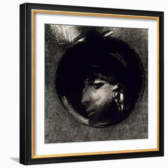 Cellule Auriculaire, 1893 (Litho on Chine Appliqué Paper)-Odilon Redon-Framed Giclee Print