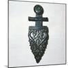 Celtic bronze belt-hook, Holzelsau, Unterinntal, Germany, 4th century BC. Artist: Unknown-Unknown-Mounted Giclee Print