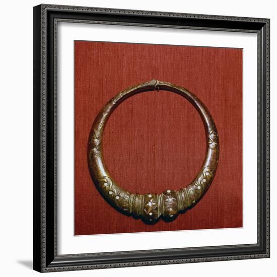 Celtic Bronze collar, (Torc) from Roxburghshire, Scotland, c1st Century-Unknown-Framed Giclee Print