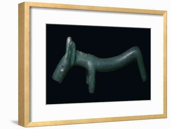 Celtic bronze dog from the British Museum's collection. Artist: Unknown-Unknown-Framed Giclee Print