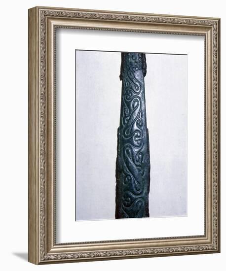 Celtic bronze & iron sword scabbard, North Italy, late 4th century BC. Artist: Unknown-Unknown-Framed Giclee Print