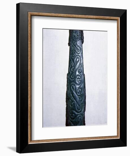 Celtic bronze & iron sword scabbard, North Italy, late 4th century BC. Artist: Unknown-Unknown-Framed Giclee Print