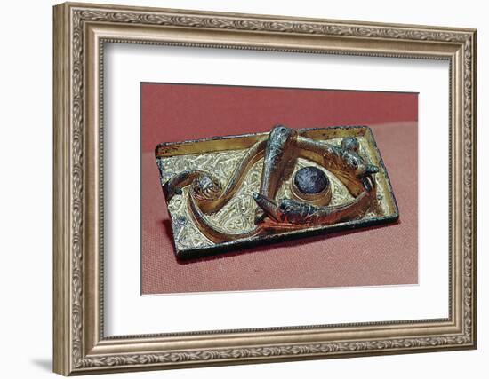 Celtic bronze mount, imported to Norway from Ireland, adapted for use as a Viking brooch-Werner Forman-Framed Photographic Print