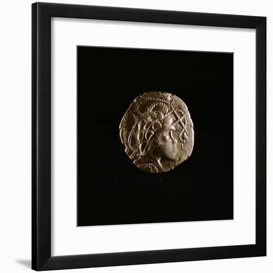 Celtic coin, Armorica, France, first half of the 1st century BC-Werner Forman-Framed Giclee Print