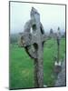 Celtic Cross Gravestone, County Clare, Ireland-Brent Bergherm-Mounted Photographic Print