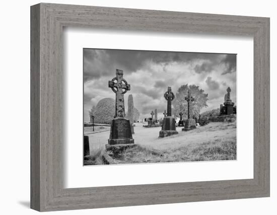 Celtic crosses, common in Ireland. County Mayo, Ireland.-Betty Sederquist-Framed Photographic Print