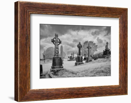 Celtic crosses, common in Ireland. County Mayo, Ireland.-Betty Sederquist-Framed Photographic Print