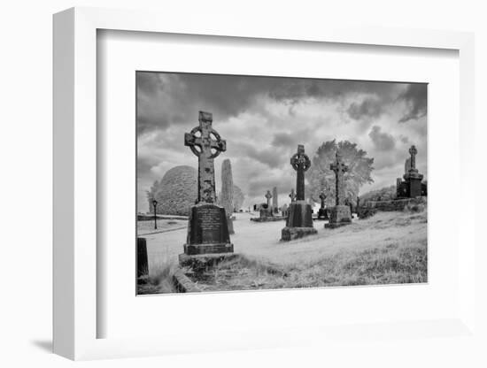 Celtic crosses, common in Ireland. County Mayo, Ireland.-Betty Sederquist-Framed Photographic Print