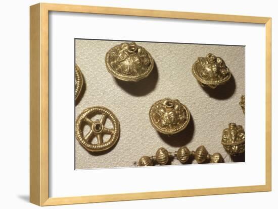 Celtic Gold Amulets, from the Treasure of Szarazd-Regly, Tolna County, Hungary, c.6th century BC-Unknown-Framed Giclee Print