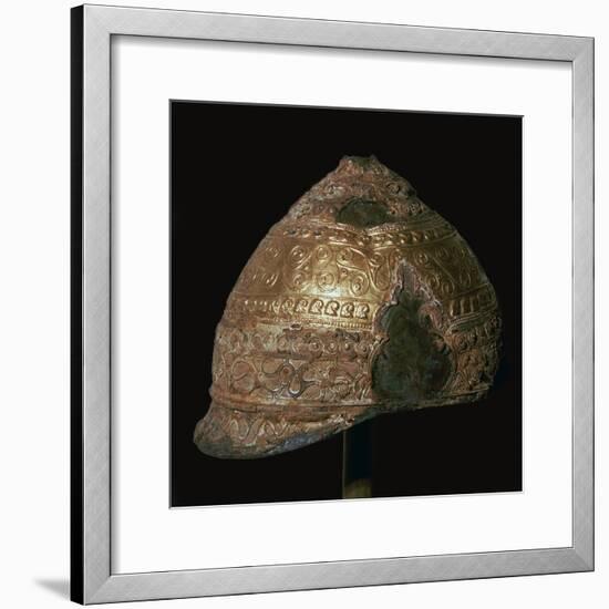 Celtic gold helmet, 4th century BC. Artist: Unknown-Unknown-Framed Giclee Print