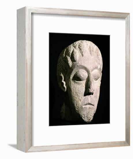 Celtic head, Bon Marche site, Gloucester, England. Artist: Unknown-Unknown-Framed Giclee Print