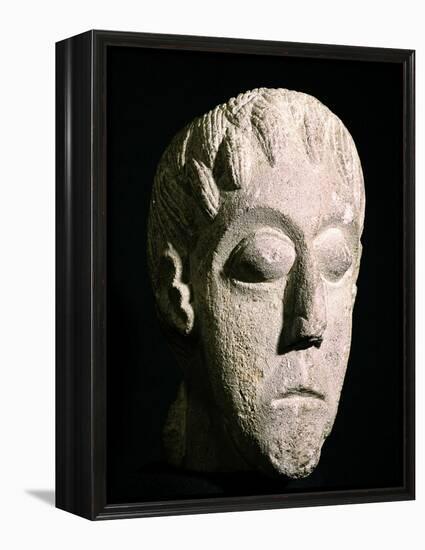 Celtic head, Bon Marche site, Gloucester, England. Artist: Unknown-Unknown-Framed Premier Image Canvas