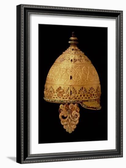 Celtic Helmet Found at Agris, Charante, 4th Century BC-null-Framed Giclee Print