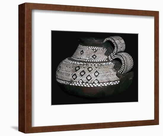 Celtic jug with double handles and volute decorations, 8th century BC. Artist: Unknown-Unknown-Framed Giclee Print