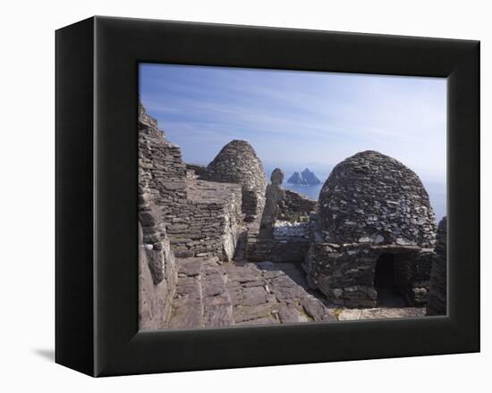 Celtic Monastery, Skellig Michael, UNESCO World Heritage Site, County Kerry, Republic of Ireland-null-Framed Premier Image Canvas