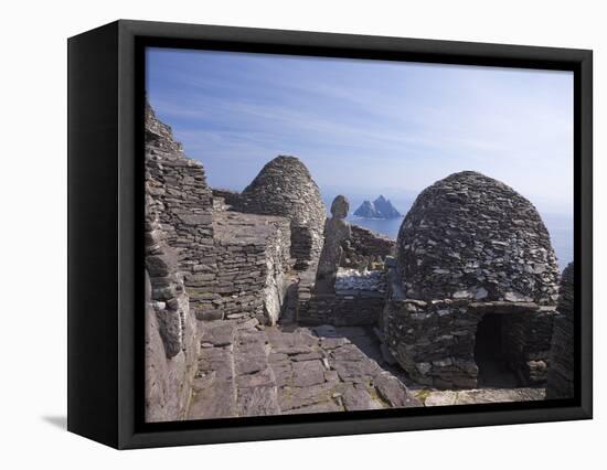 Celtic Monastery, Skellig Michael, UNESCO World Heritage Site, County Kerry, Republic of Ireland-null-Framed Premier Image Canvas