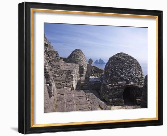 Celtic Monastery, Skellig Michael, UNESCO World Heritage Site, County Kerry, Republic of Ireland-null-Framed Photographic Print