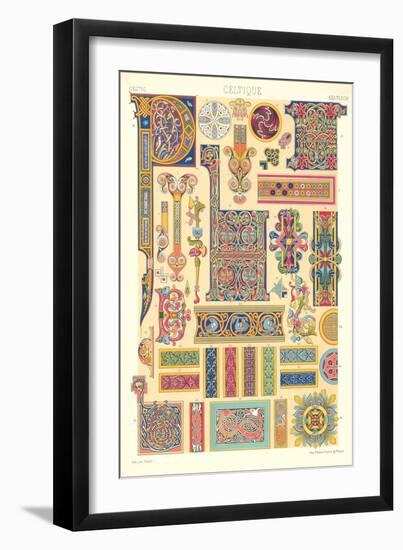 Celtic Motifs, Decorative Arts-null-Framed Art Print