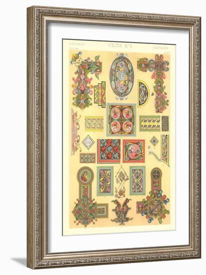 Celtic Patterns-null-Framed Art Print