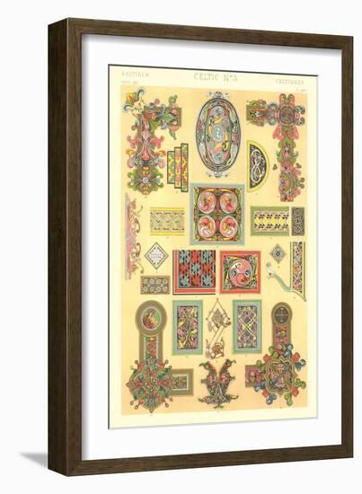 Celtic Patterns-null-Framed Art Print